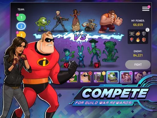 Изображение игры: Disney Heroes: Battle Mode