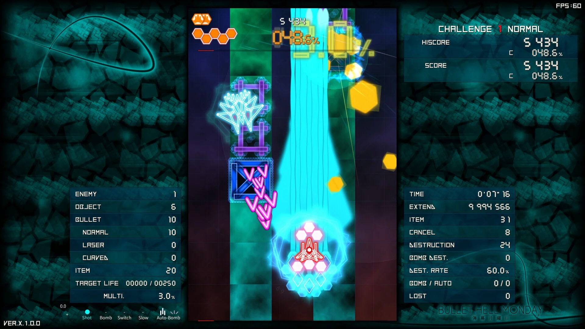 Изображение игры: Bullet Hell Monday