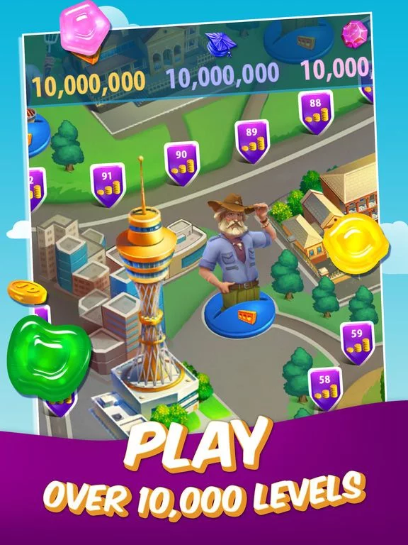Изображение игры: Gummy Drop! – A Match 3 Game