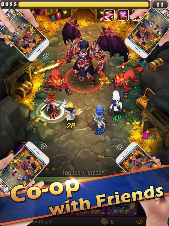 Изображение игры: Hyper Heroes: Marble-Like RPG