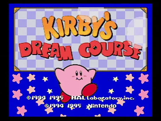 Изображение игры: Kirby's Dream Course