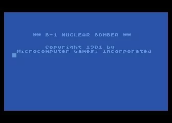 Изображение игры: B-1 Nuclear Bomber