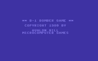 Изображение игры: B-1 Nuclear Bomber