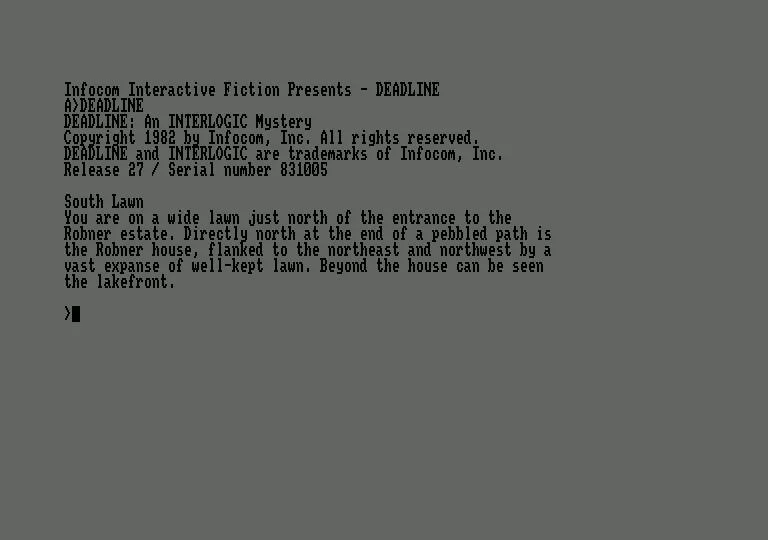 Изображение игры: Deadline (1982)