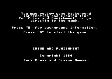 Изображение игры: Crime and Punishment