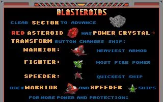 Изображение игры: Blasteroids