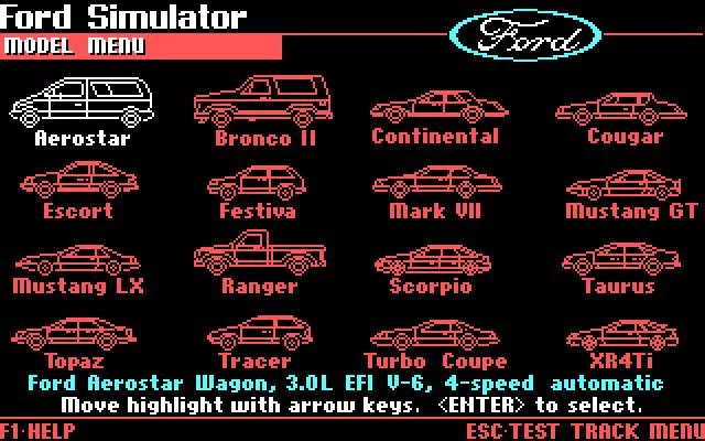 Изображение игры: Ford Simulator