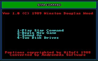 Изображение игры: Star Command (1988)