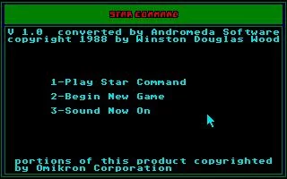 Изображение игры: Star Command (1988)
