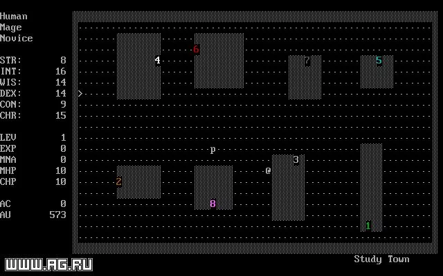 Изображение игры: Angband