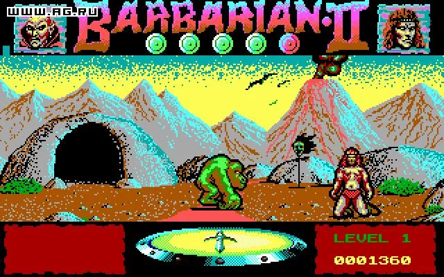 Изображение игры: Barbarian 2: Dungeons of Drax
