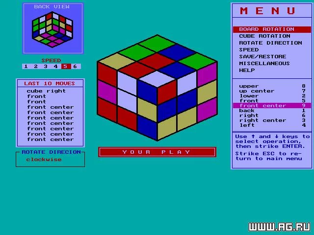 Изображение игры: Rubic