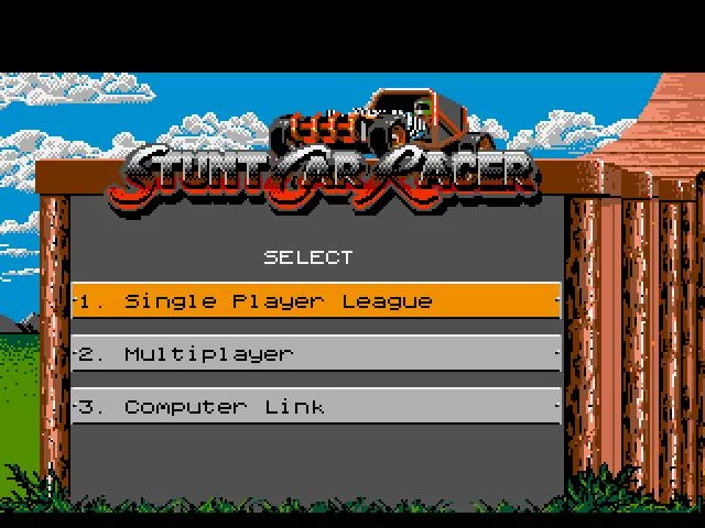 Изображение игры: Stunt Car Racer