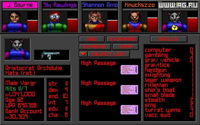 Изображение игры: MegaTraveller 2: Quest for the Ancients