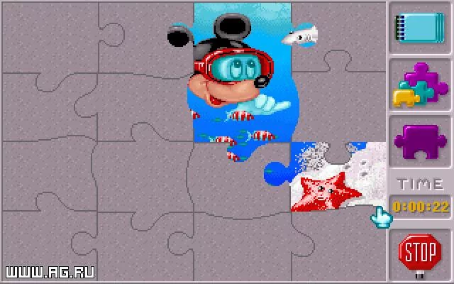 Изображение игры: Mickey's Jigsaw Puzzles
