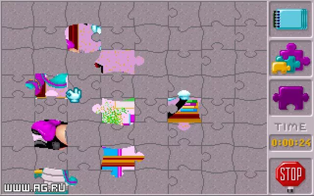 Изображение игры: Mickey's Jigsaw Puzzles