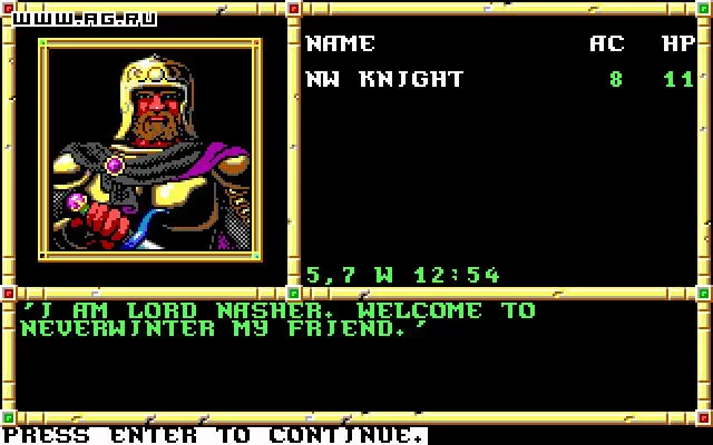Изображение игры: Neverwinter Nights (1991)