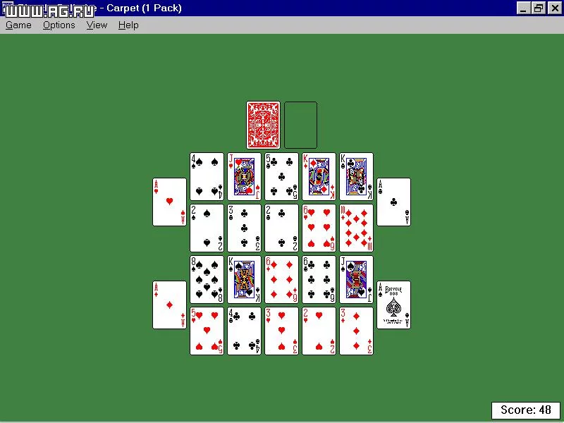 Изображение игры: Bicycle Solitaire for Windows