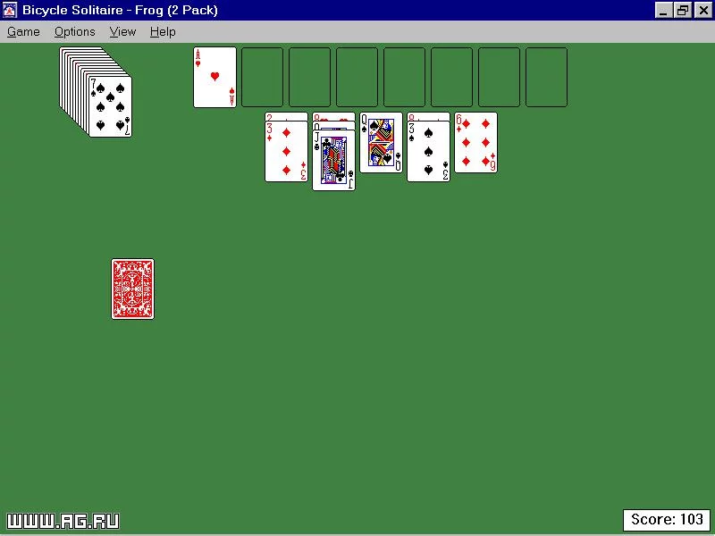 Изображение игры: Bicycle Solitaire for Windows