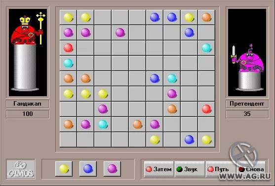 Изображение игры: Color Lines (old)