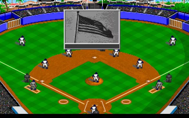 Изображение игры: MicroLeague Baseball 4