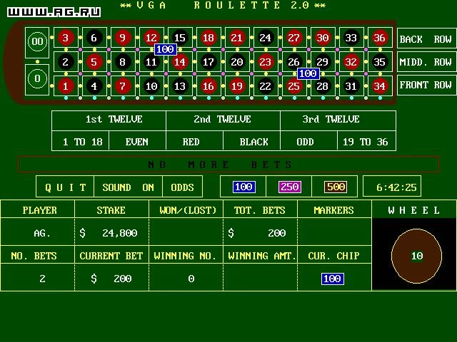 Изображение игры: VGA Roulette