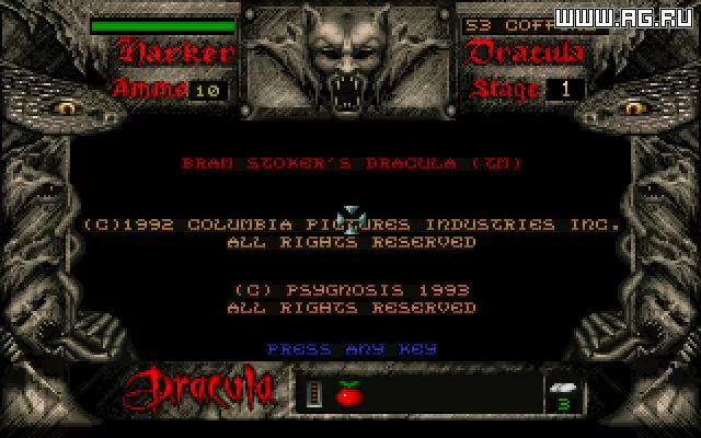 Изображение игры: Bram Stoker's Dracula (PC)