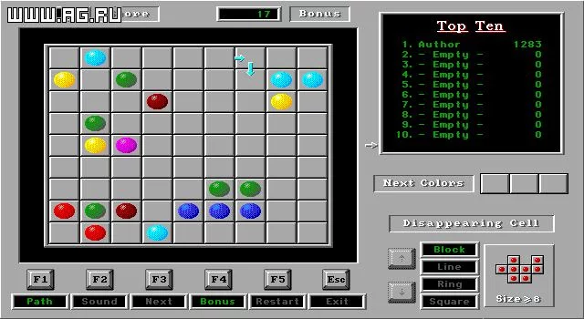Изображение игры: Disappearing Balls