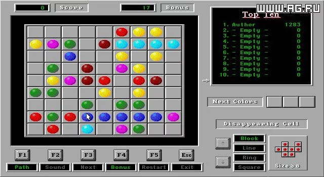 Изображение игры: Disappearing Balls