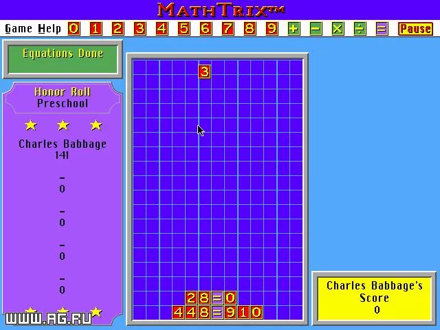 Изображение игры: MathTrix