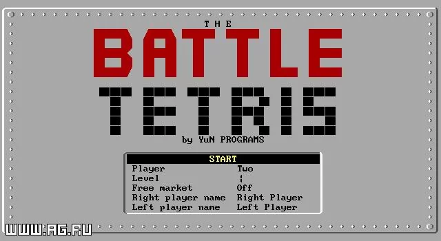 Изображение игры: The Battle Tetris
