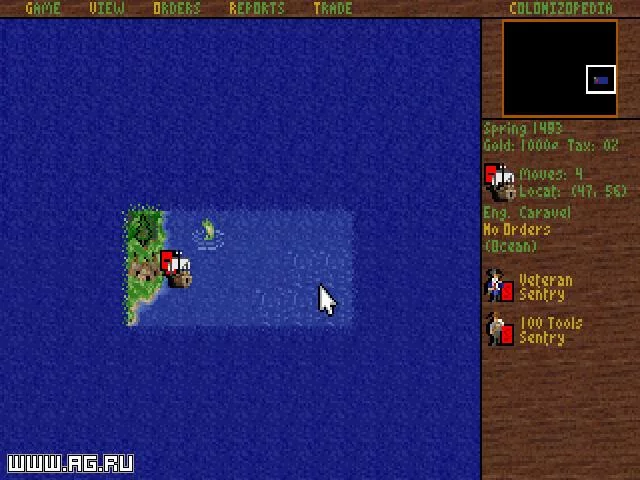 Изображение игры: Colonization