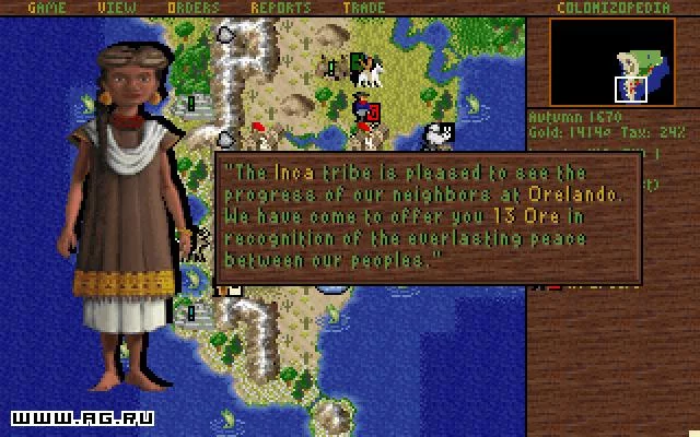 Изображение игры: Colonization