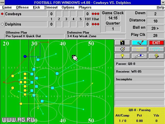 Изображение игры: Football for Windows