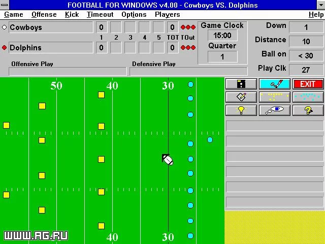 Изображение игры: Football for Windows