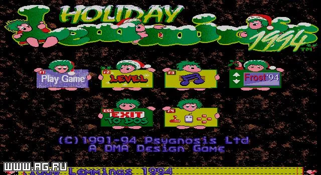 Изображение игры: Holiday Lemmings 1994