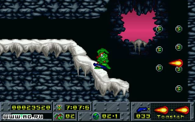 Изображение игры: Jazz Jackrabbit Holiday Hare '94