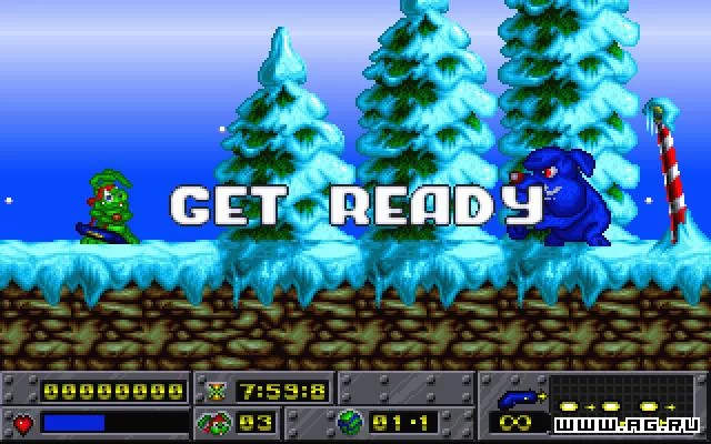 Изображение игры: Jazz Jackrabbit Holiday Hare '94