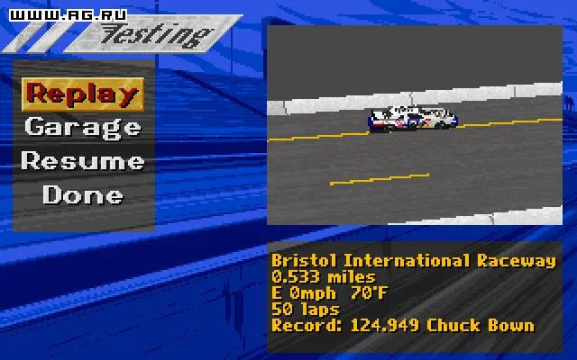Изображение игры: NASCAR Racing