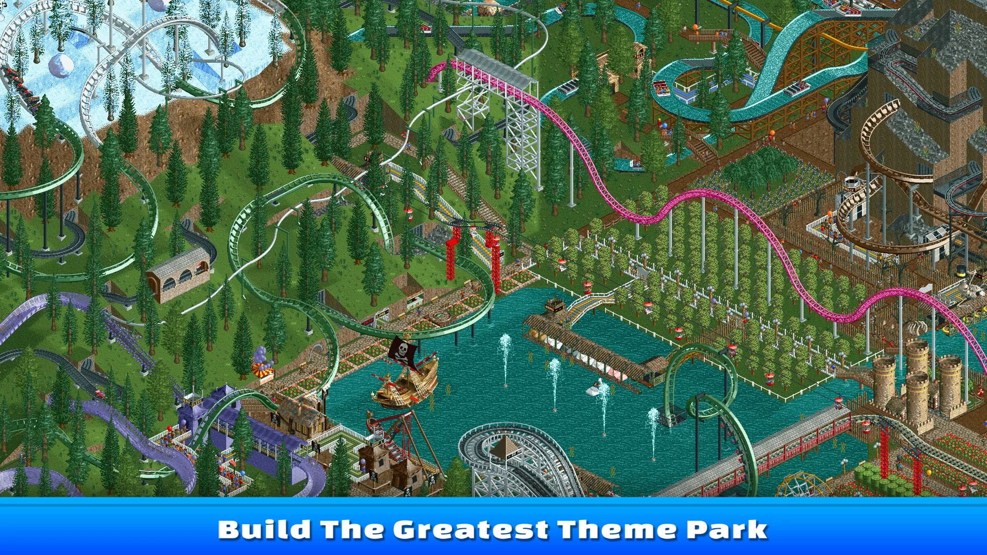 Изображение игры: RollerCoaster Tycoon Classic