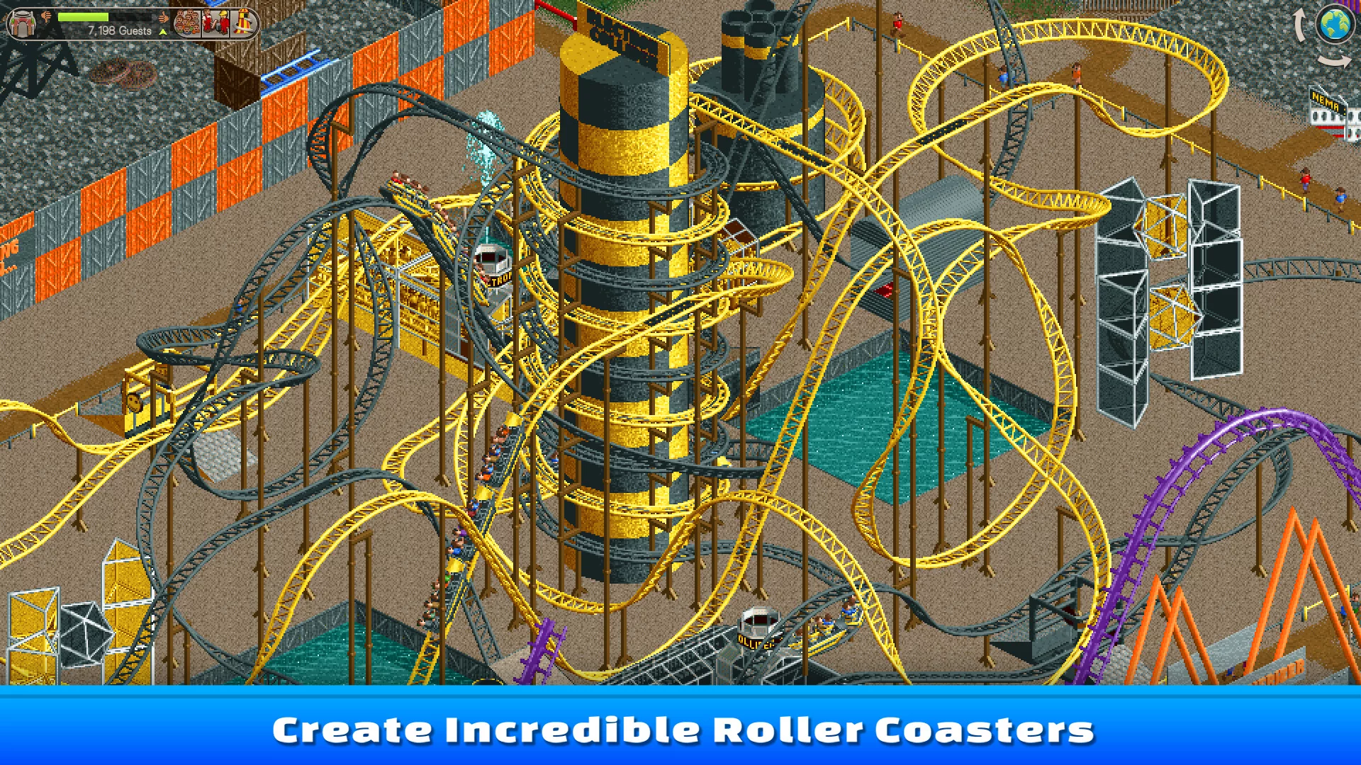 Изображение игры: RollerCoaster Tycoon Classic