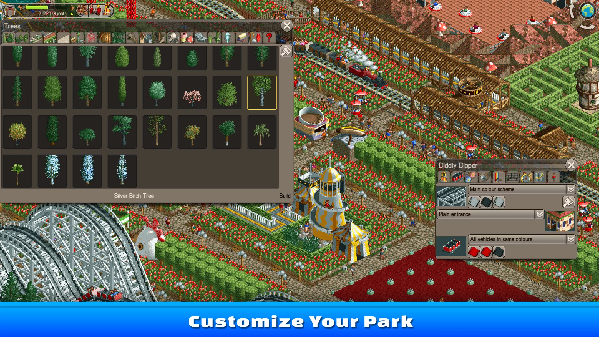 Изображение игры: RollerCoaster Tycoon Classic
