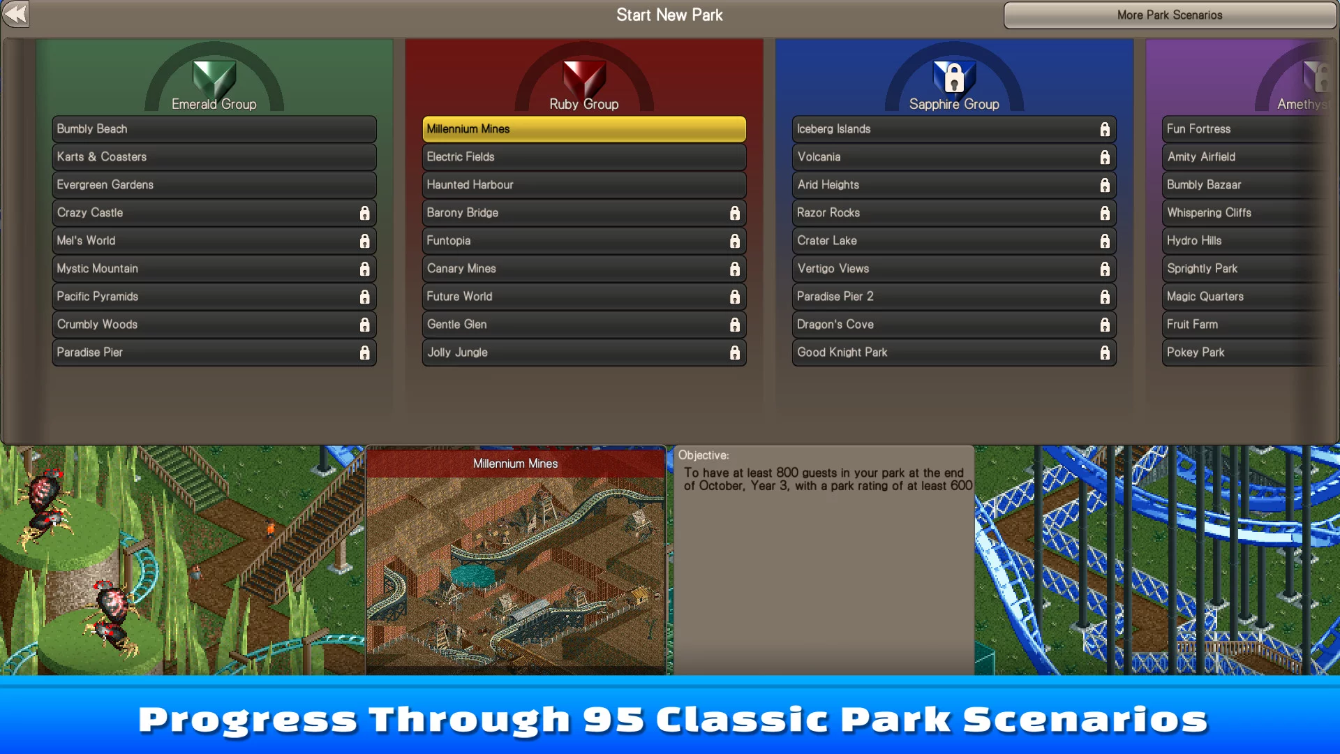 Изображение игры: RollerCoaster Tycoon Classic