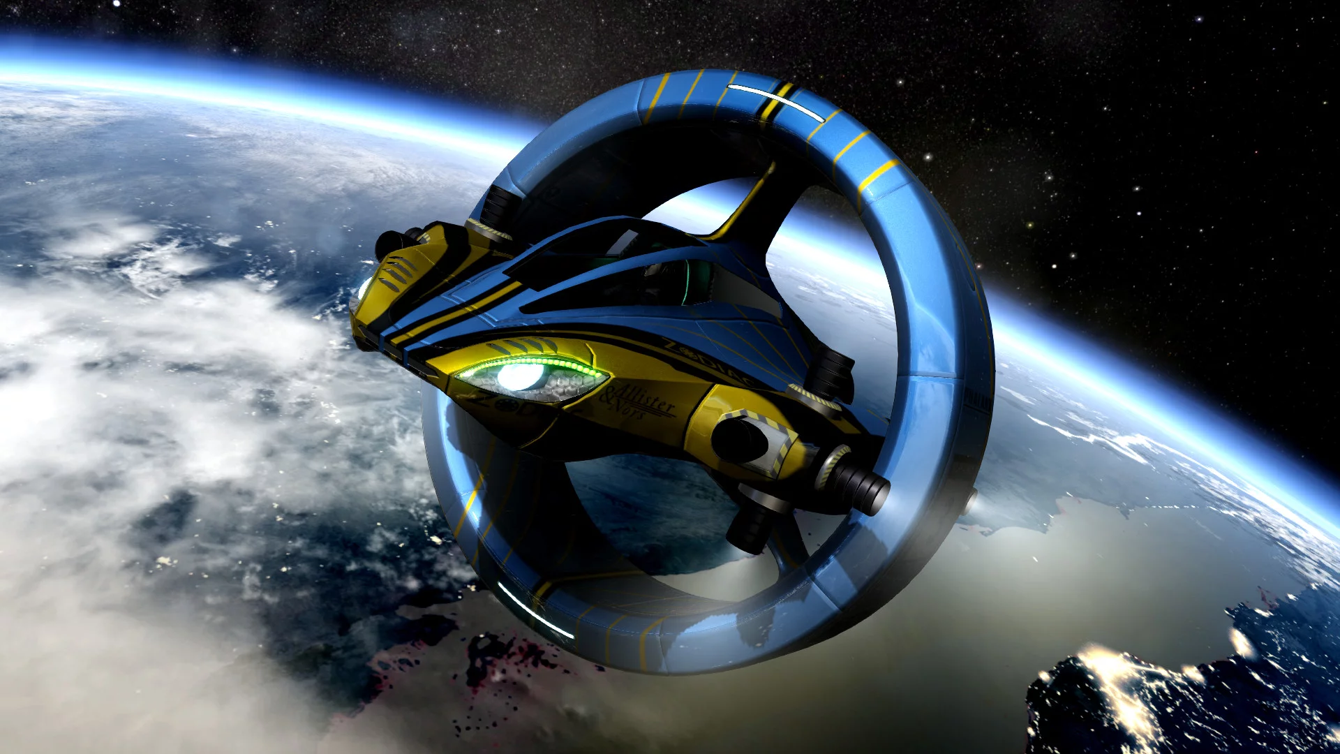 Изображение игры: Orbital Racer