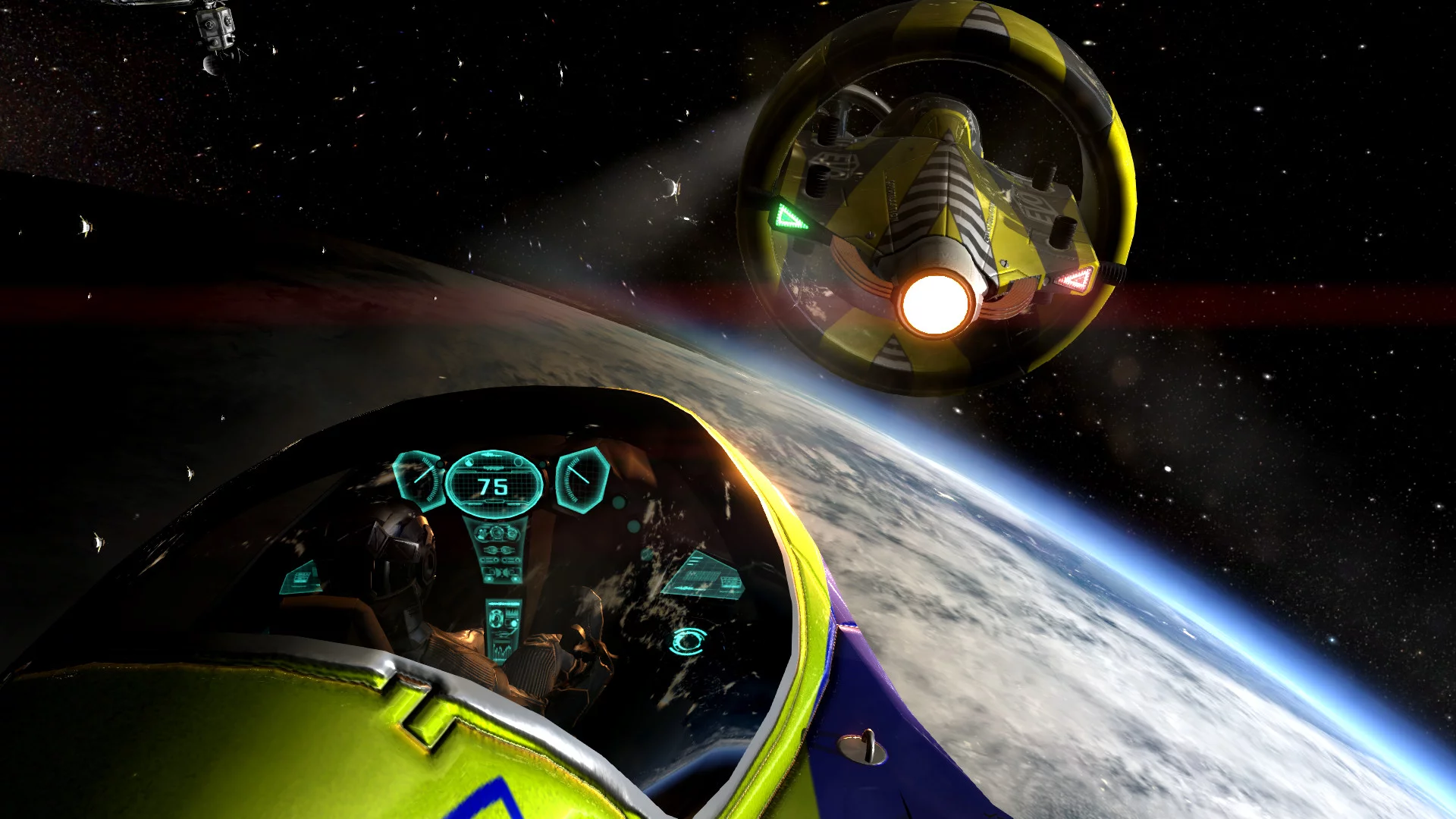 Изображение игры: Orbital Racer