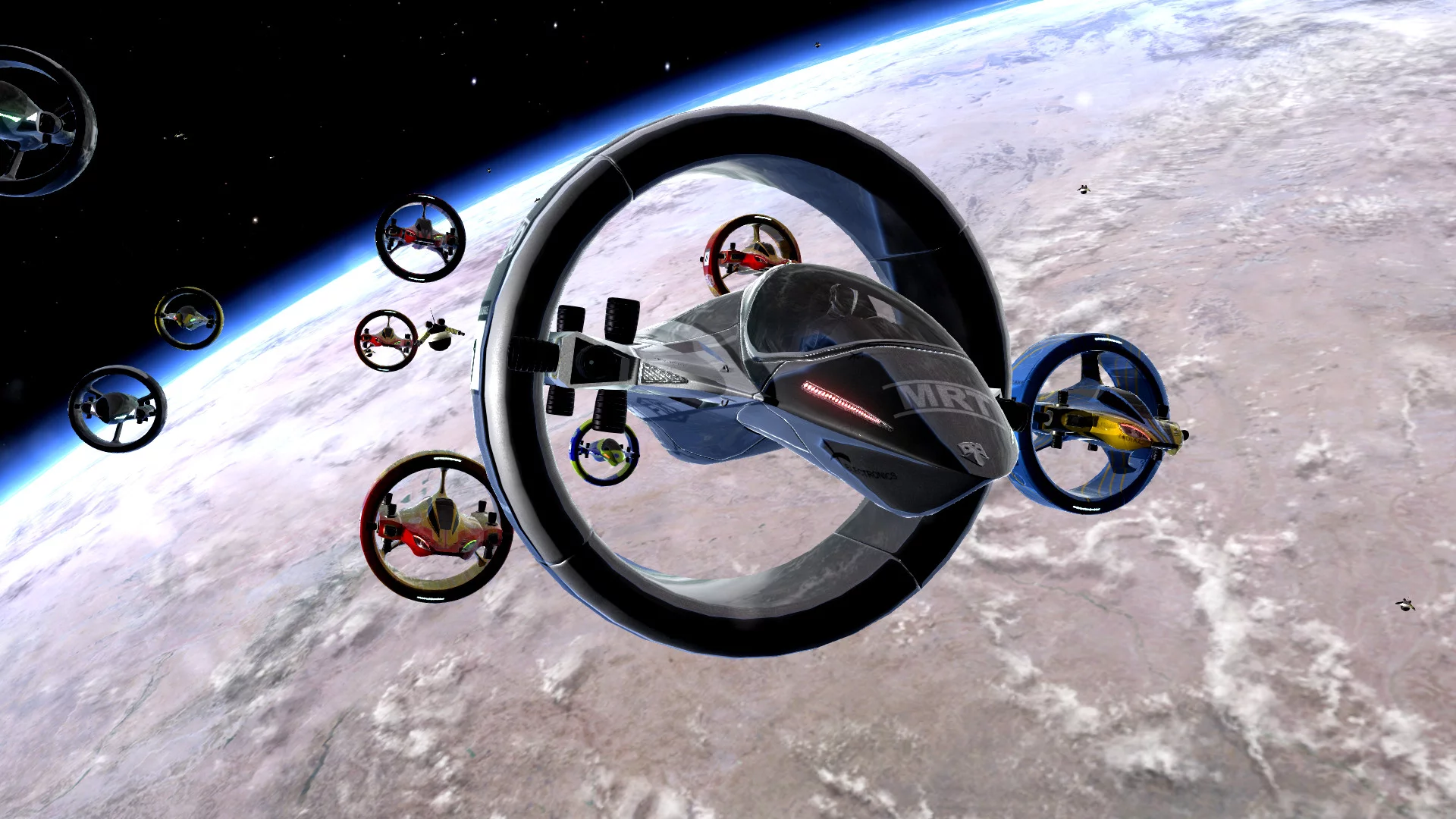 Изображение игры: Orbital Racer