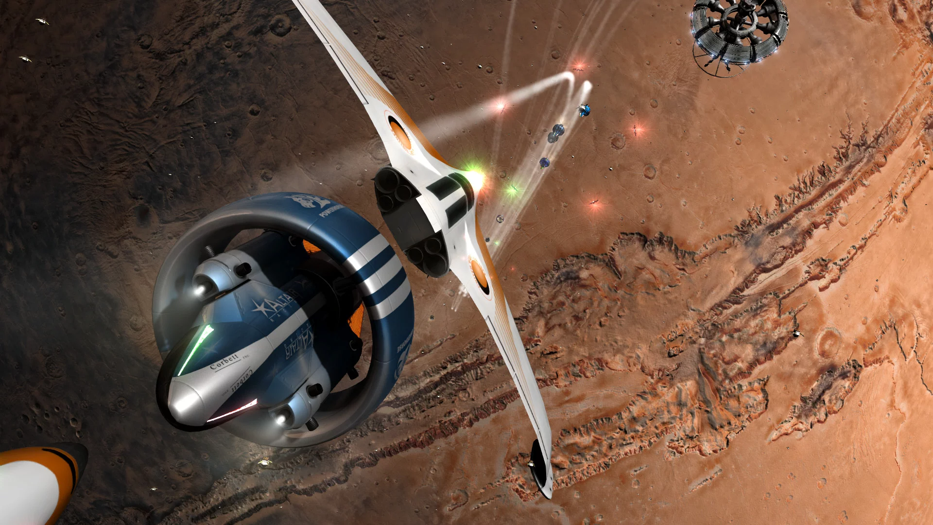 Изображение игры: Orbital Racer