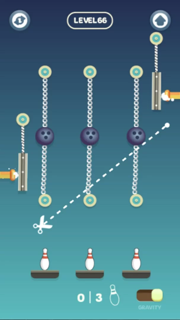 Изображение игры: Rope Bowling