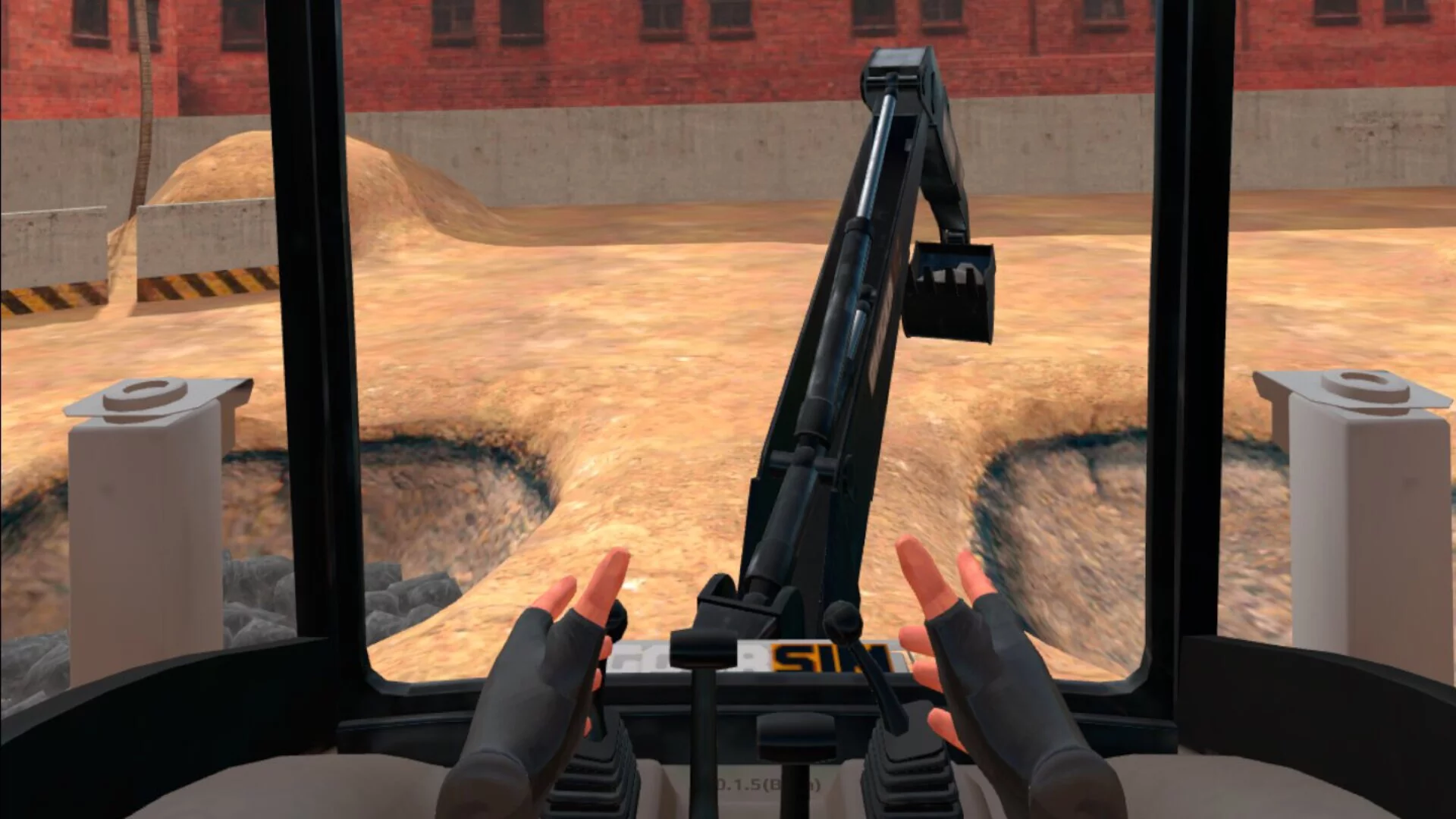Изображение игры: DiggerSim - Excavator & Heavy Equipment Simulator VR