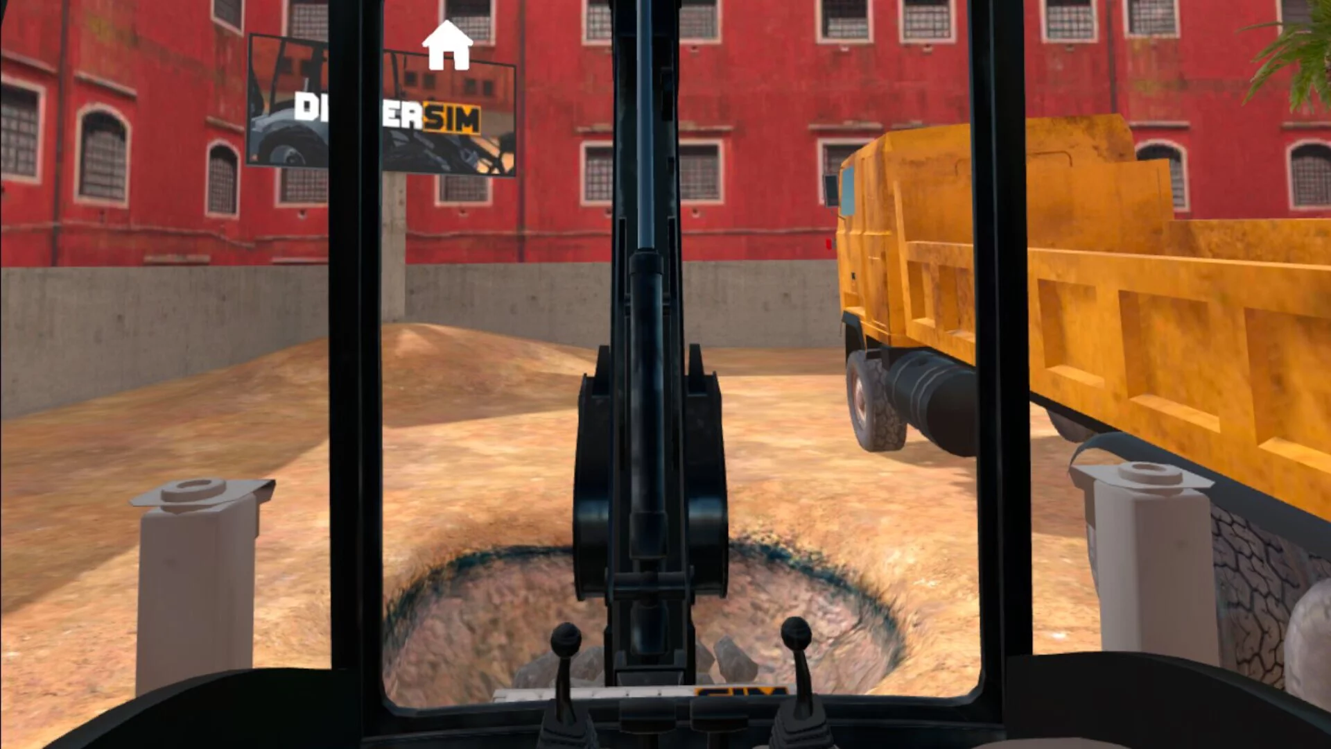 Изображение игры: DiggerSim - Excavator & Heavy Equipment Simulator VR